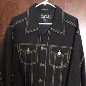 ReFuel Black Classic Fit Jean Jacket